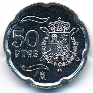 Spain, 50 pesetas, 1999