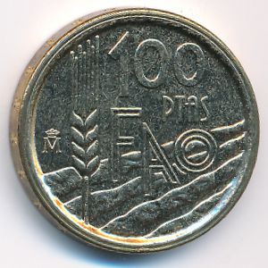 Испания, 100 песет (1995 г.)