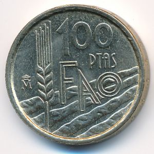 Spain, 100 pesetas, 1995