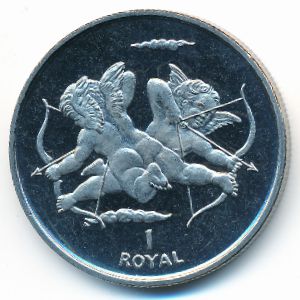 Gibraltar, 1 royal, 2002