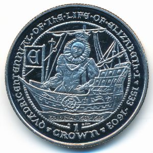 Gibraltar, 1 crown, 2003