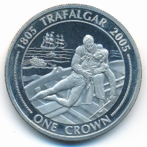 Gibraltar, 1 crown, 2005