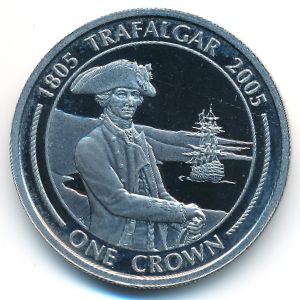 Gibraltar, 1 crown, 2005