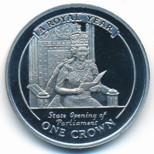 Gibraltar, 1 crown, 2005