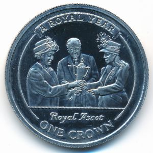 Gibraltar, 1 crown, 2005