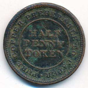 Nova Scotia, 1/2 penny, 1812–1813
