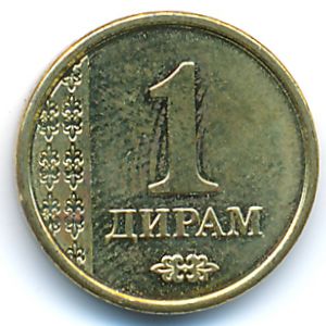 Tajikistan, 1 diram, 2011