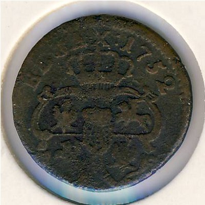 Речь Посполитая, 1 грош (1752–1758 г.)