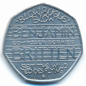 Great Britain, 50 pence, 2013