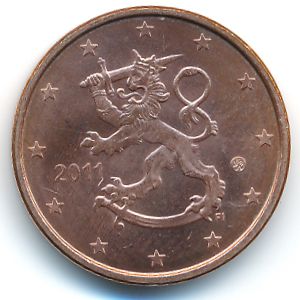 Финляндия, 5 евроцентов (1999–2018 г.)