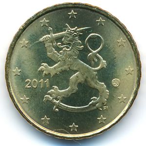 Финляндия, 10 евроцентов (2007–2015 г.)