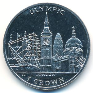 Isle of Man, 1 crown, 2008