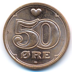 Дания, 50 эре (2008 г.)