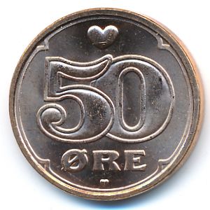 Дания, 50 эре (2008 г.)