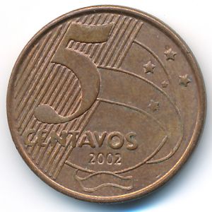 Бразилия, 5 сентаво (2002 г.)