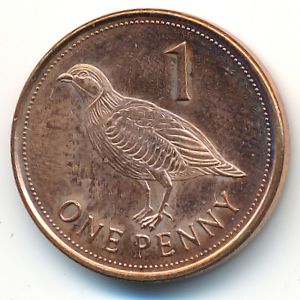 Gibraltar, 1 penny, 2012–2013