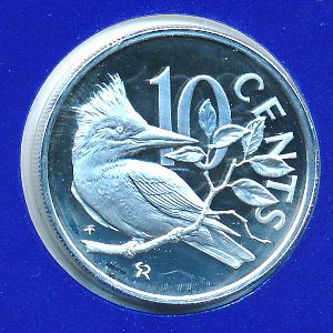 Виргинские острова, 10 центов (1977 г.)