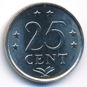 Antilles, 25 cents, 1981