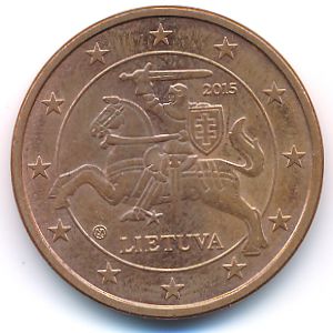 Литва, 5 евроцентов (2015 г.)