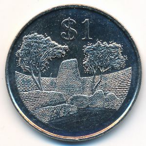 Zimbabwe, 1 dollar, 1980–1997