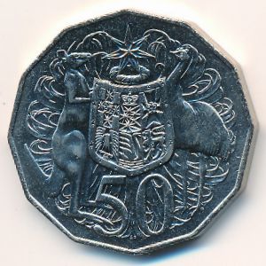 Australia, 50 cents, 1969–1984