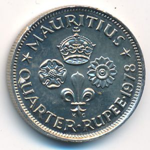 Mauritius, 1/4 rupee, 1978