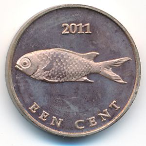 Sint Eustatius., 1 cent, 2011
