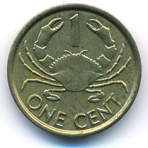 Seychelles, 1 cent, 2004