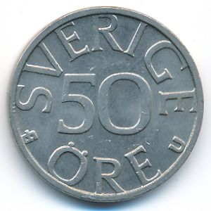 Швеция, 50 эре (1985 г.)