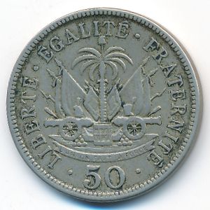 Гаити, 50 сентим (1907–1908 г.)