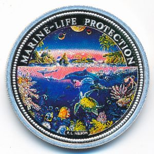 Palau, 5 dollars, 1993
