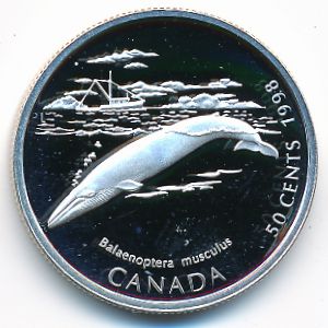 Canada, 50 cents, 1998