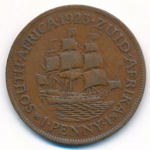 South Africa, 1 penny, 1923–1924