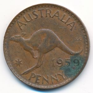 Australia, 1 penny, 1959