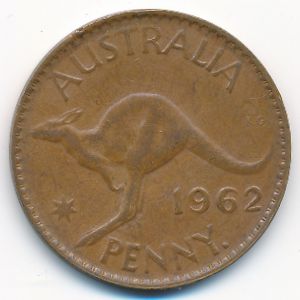 Australia, 1 penny, 1962