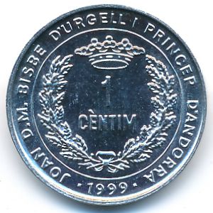 Andorra, 1 centim, 1999