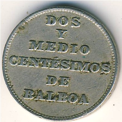 Панама, 2 1/2 сентесимо (1929 г.)