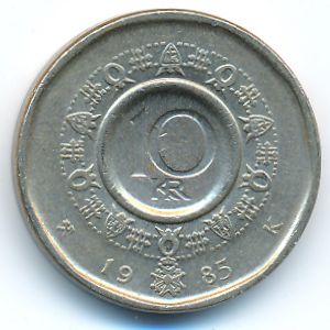 Норвегия, 10 крон (1985 г.)