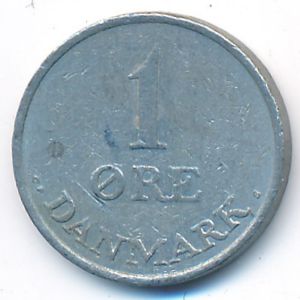 Denmark, 1 ore, 1971