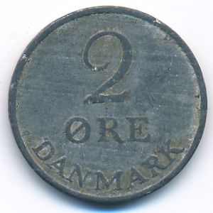 Denmark, 2 ore, 1956