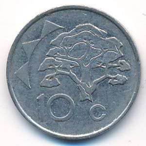 Namibia, 10 cents, 1996