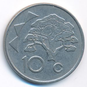 Namibia, 10 cents, 1998