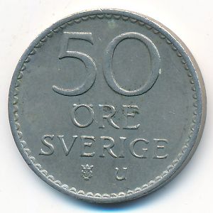 Sweden, 50 ore, 1967