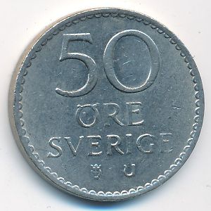 Швеция, 50 эре (1968 г.)