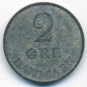 Denmark, 2 ore, 1960