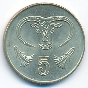 Cyprus, 5 cents, 2004