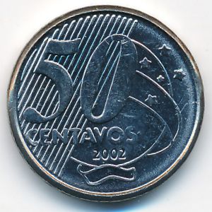 Бразилия, 50 сентаво (2002 г.)