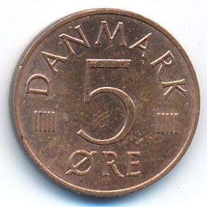 Denmark, 5 ore, 1987