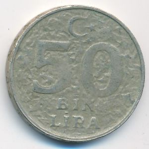 Turkey, 50000 lira, 2000