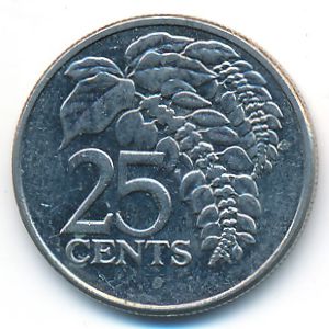Trinidad & Tobago, 25 cents, 2003